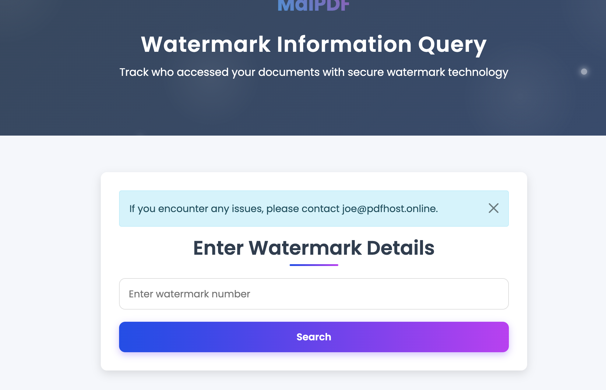 Check Watermark Feature