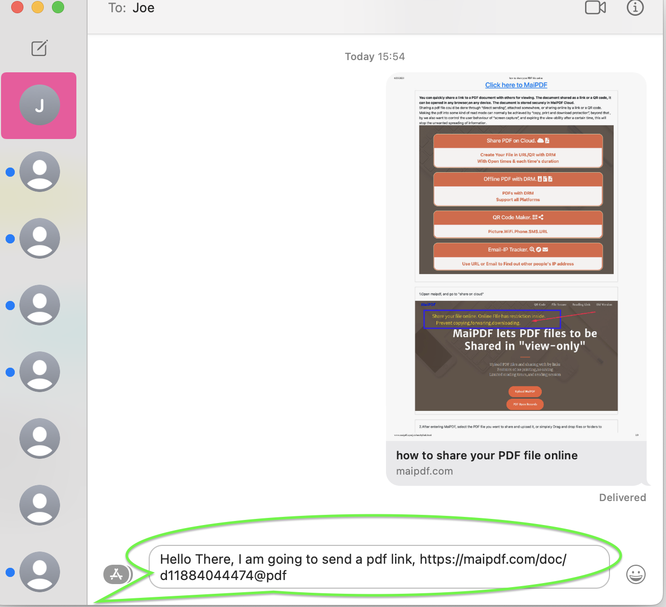 Instant Messenger Sharing